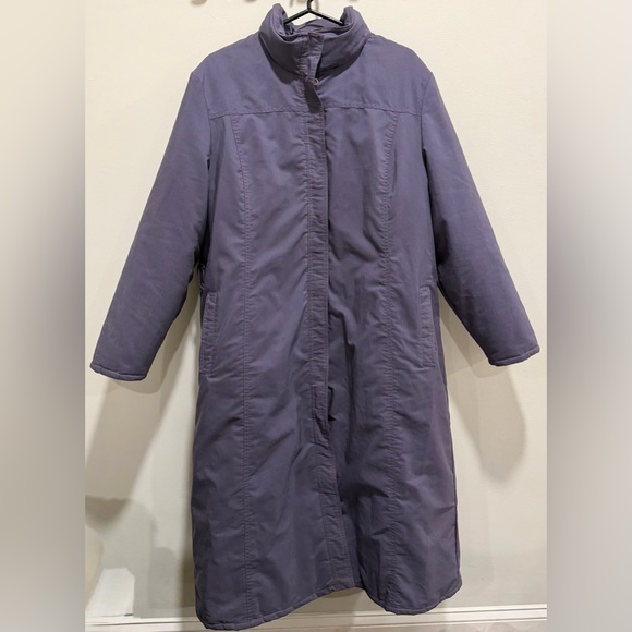 L.L. Bean Jackets & Blazers - Vintage 80s L.L. Bean Goose Down Long Parka Purple Rare Freeport Maine tag XL